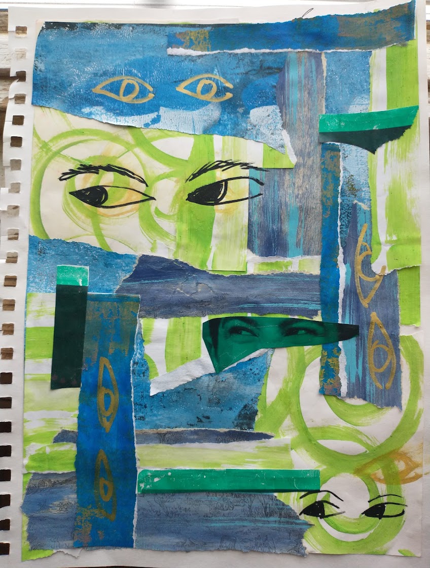 Sketchbook collage 12/13/25